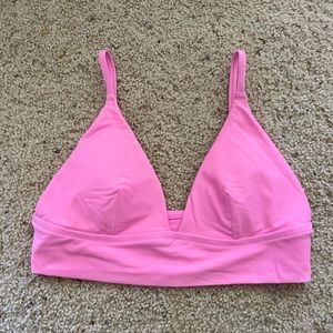 Aerie pink bikini top